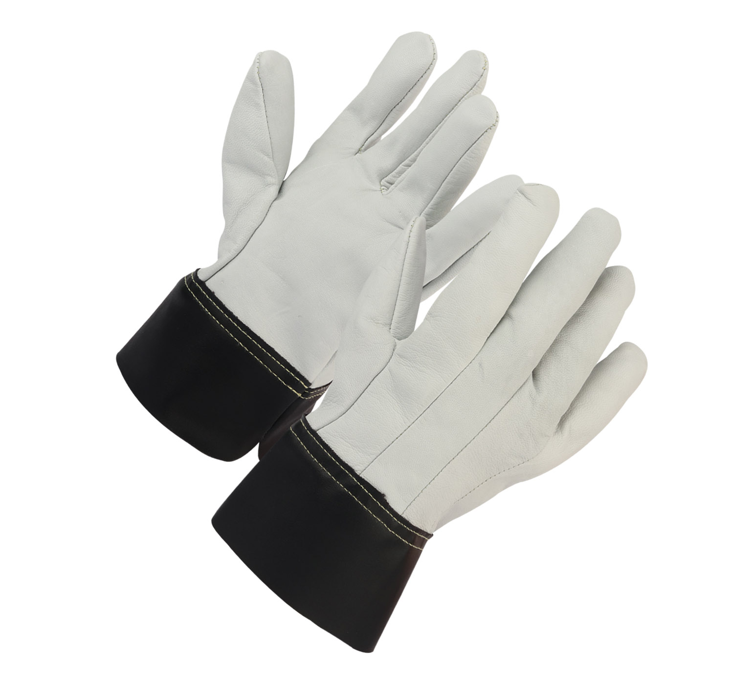 Pearl Color Unlined Goat Grain Full Leather Gloves